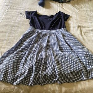 XL fit and flare dress